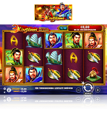 Der Spielablauf des 3 Kingdoms Slots.